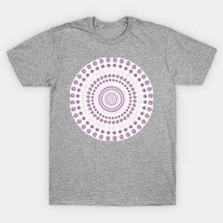 Geometric Purple/White Spiral T-Shirt